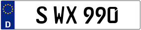 Trailer License Plate